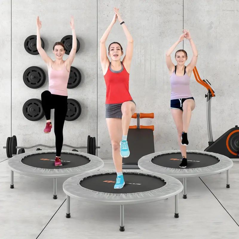 36-Inch Foldable Mini Trampoline – Compact Rebounder for Adult Fitness and Low-Impact Exercise 2
