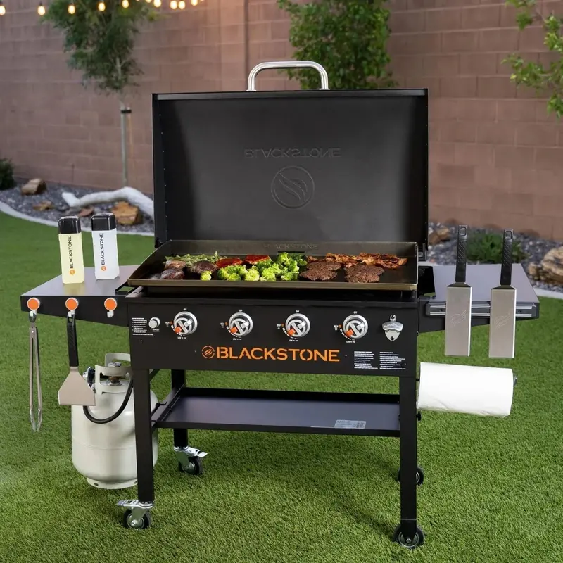 36-Inch Griddle Cooking Station with Hood – Professional-Grade Flat Top Grill (Model 1899)