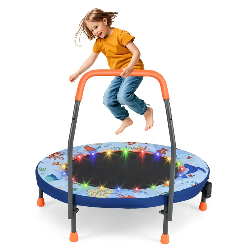36-Inch Toddler Trampoline – Safe, Foldable Bounce Platform with Enclosed Spring Cover