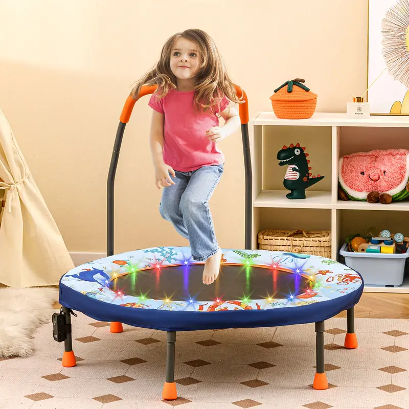 36-Inch Toddler Trampoline – Safe, Foldable Bounce Platform with Enclosed Spring Cover