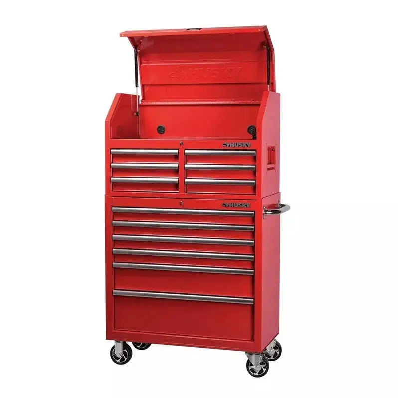 36-Inch Tool Storage Combo – 12-Drawer Chest with Cabinet Base for Workshop Organization
