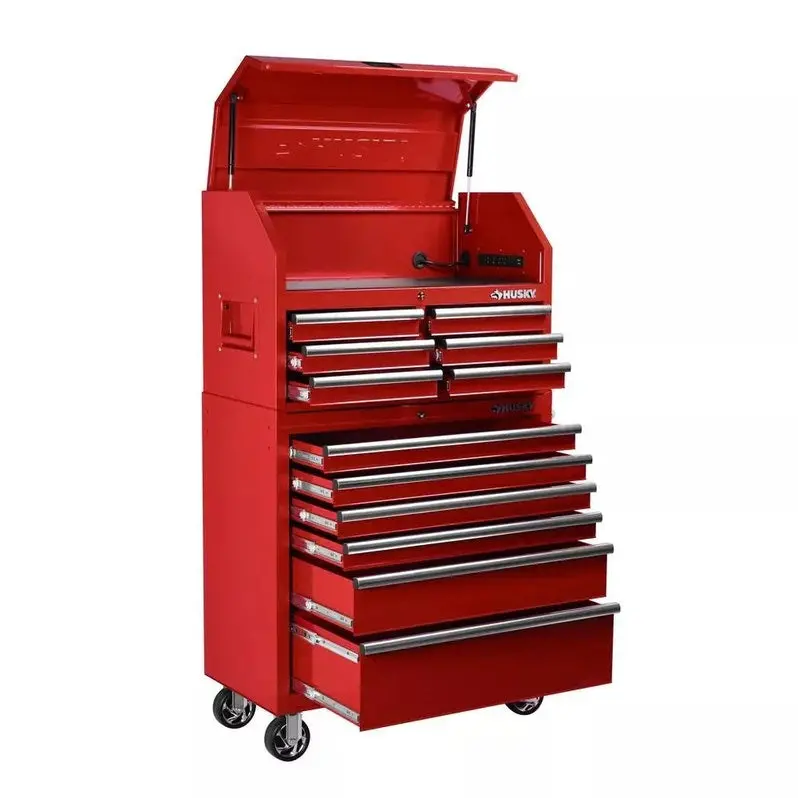 36-Inch Tool Storage Combo – 12-Drawer Chest with Cabinet Base for Workshop Organization