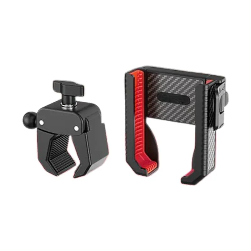 360° Rotating Golf Cart Phone Mount with Adjustable Clamp System