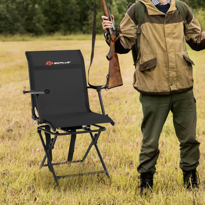 360° Swivel Hunting Blind Chair with Portable Carry Strap