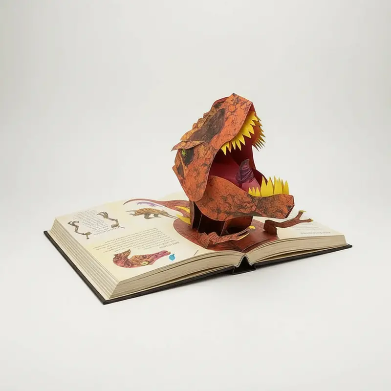 3D Pop-Up Dinosaur Book – Interactive Illustrated Children’s Storybook