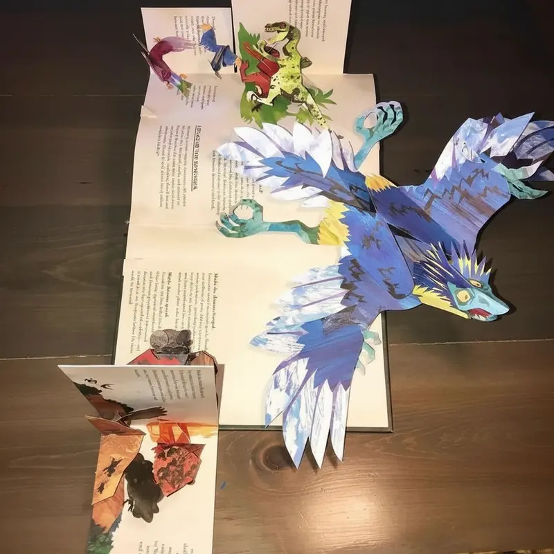 3D Pop-Up Dinosaur Book – Interactive Illustrated Children’s Storybook