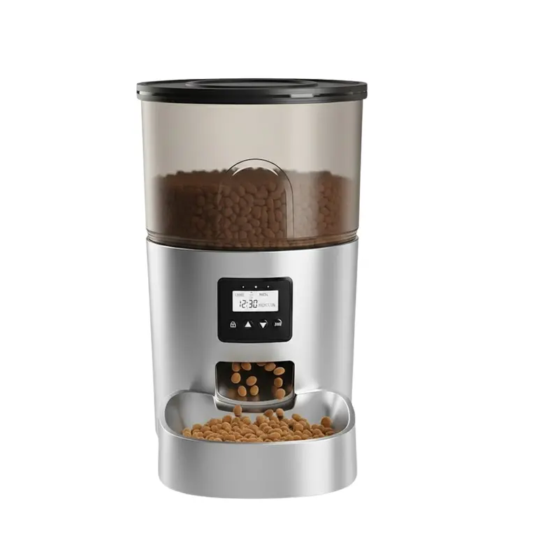 3L Battery-and-AC Powered Automatic Pet Feeder with Timed Dispensing