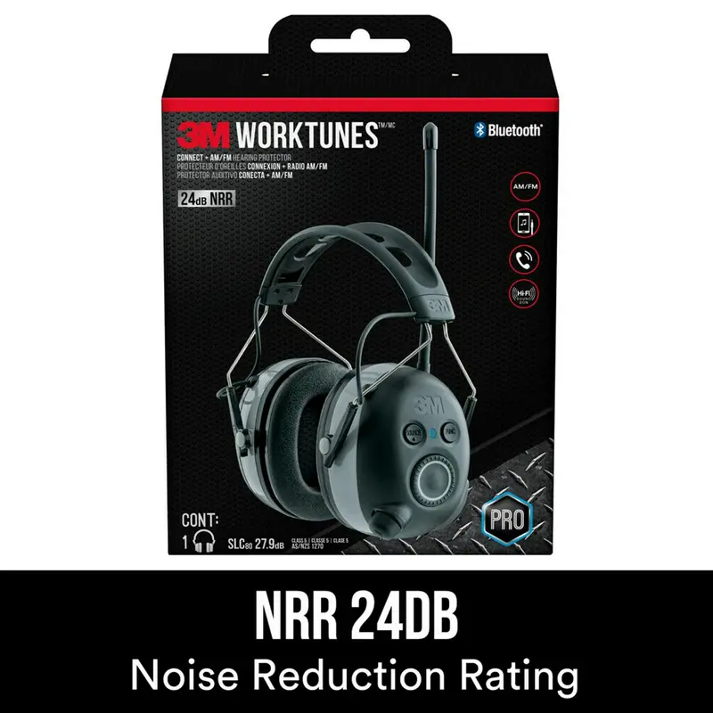 3M WorkTunes Connect Hearing Protection – Bluetooth AM/FM Radio Headset 2