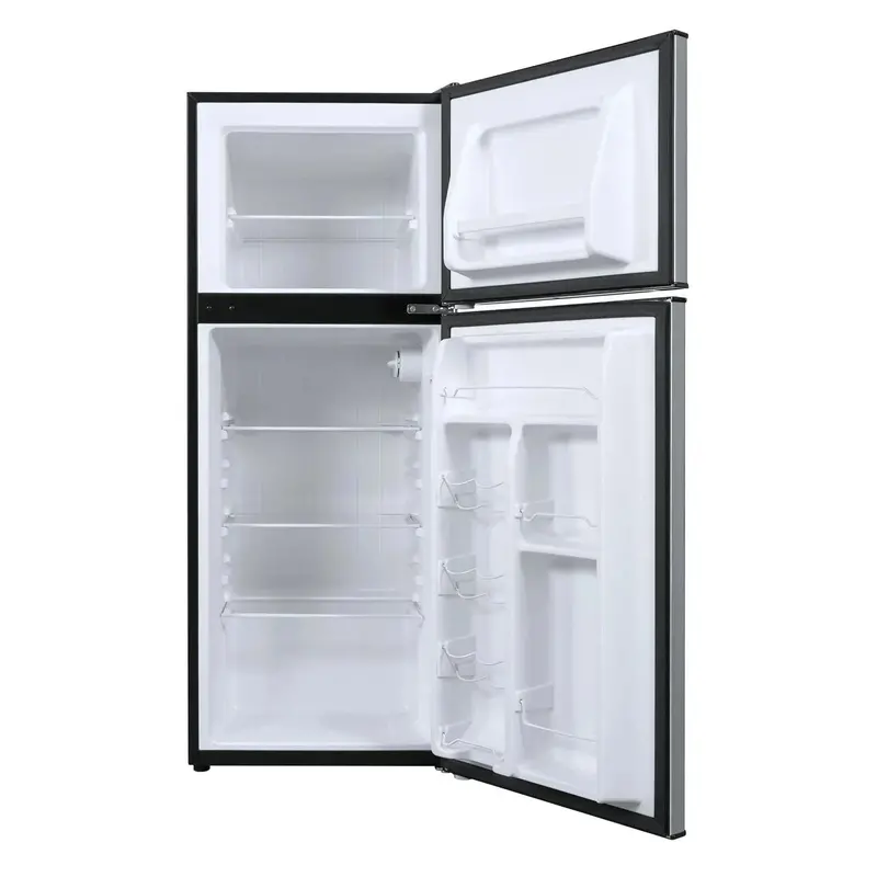 4.6 Cu Ft Stainless Steel Mini Fridge with Freezer Compartment