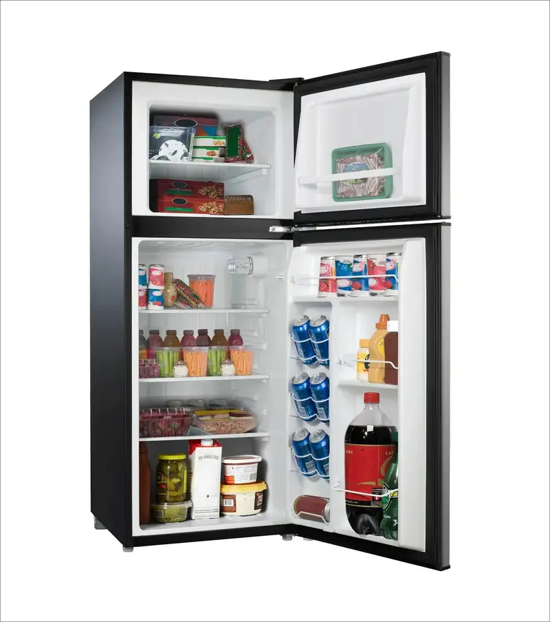 4.6 Cu Ft Stainless Steel Mini Fridge with Freezer Compartment