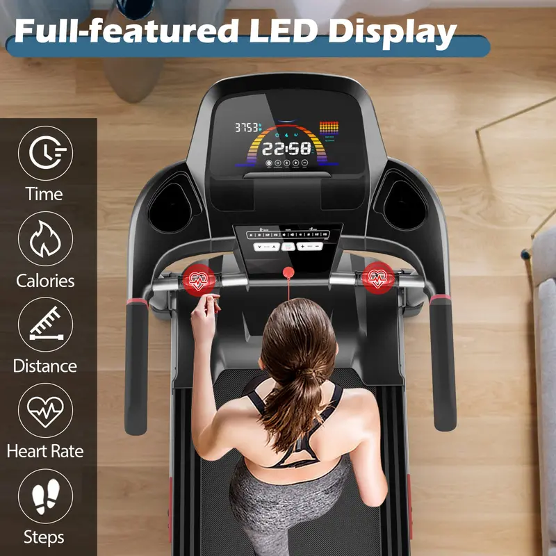 4.75 HP Folding Treadmill – Heavy-Duty Home Gym Model with 15% Auto Incline 2
