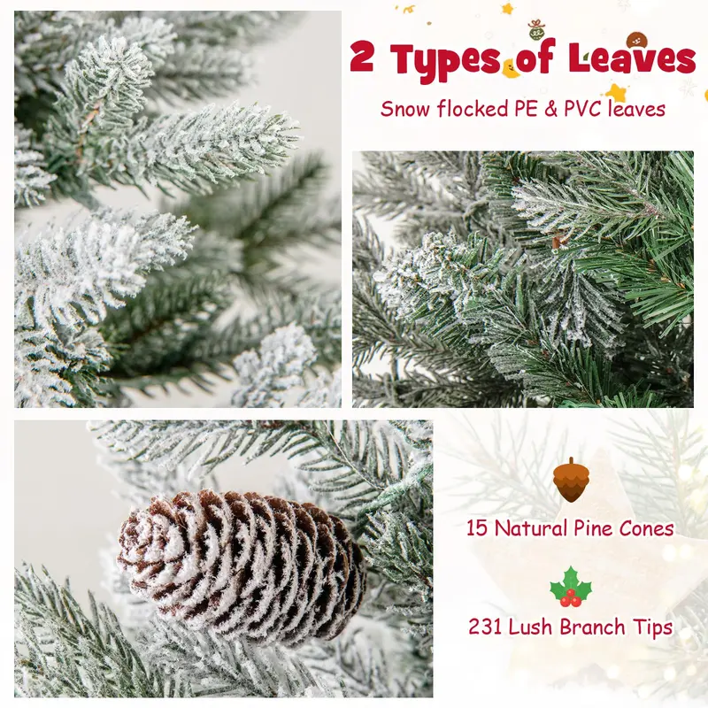 4-Foot Pre-Lit Entrance Christmas Tree with 231 Branch Tips and 100 Energy-Efficient LEDs
