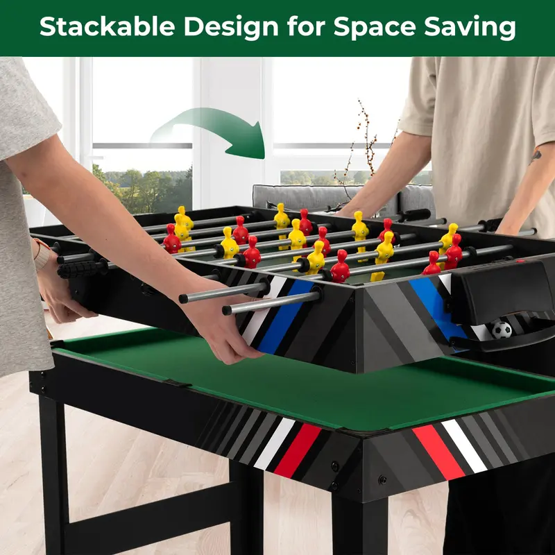 4-in-1 Multi-Game Table – Soccer, Air Hockey, Billiards & Ping Pong Combo