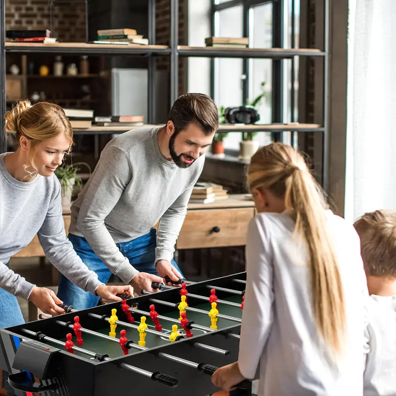 4-in-1 Multi-Game Table – Soccer, Air Hockey, Billiards & Ping Pong Combo