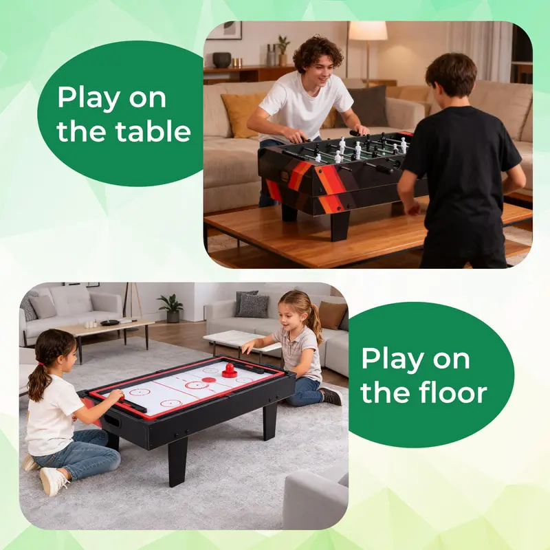 4-in-1 Stackable Tabletop Game Center for Compact Home Recreation Spaces 2