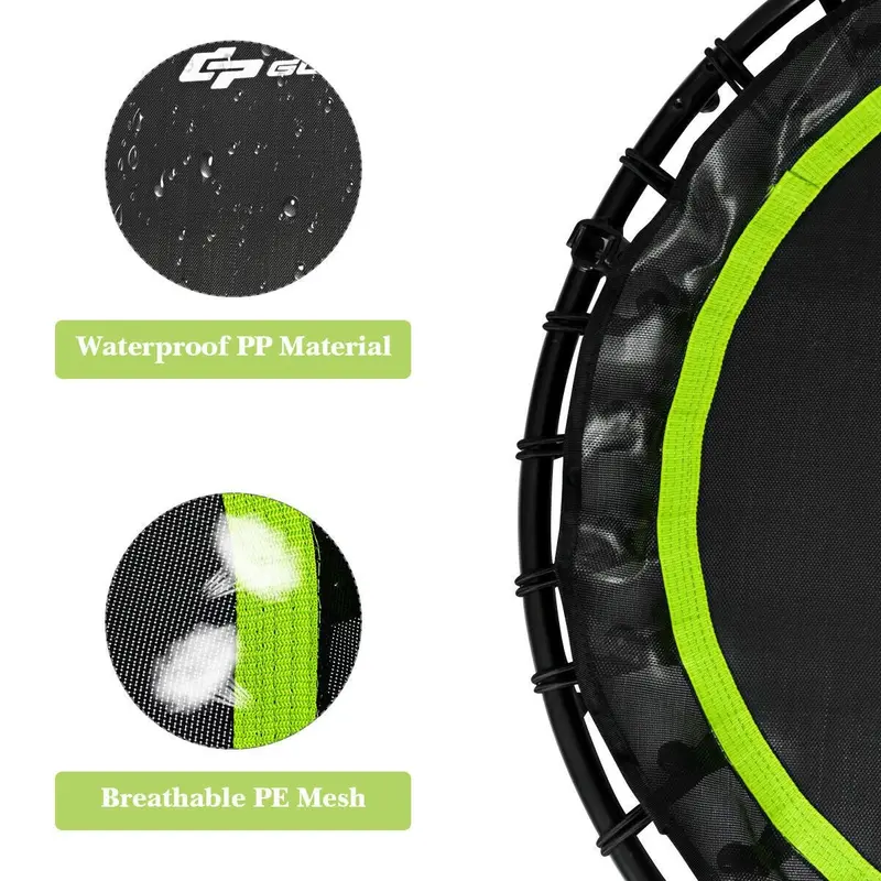 40-Inch Foldable Fitness Trampoline – Portable Mini Rebounder for Home Workouts