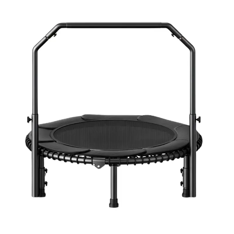 40-Inch Mini Rebounder Trampoline with Height-Adjustable Handlebar & Bungee System 2