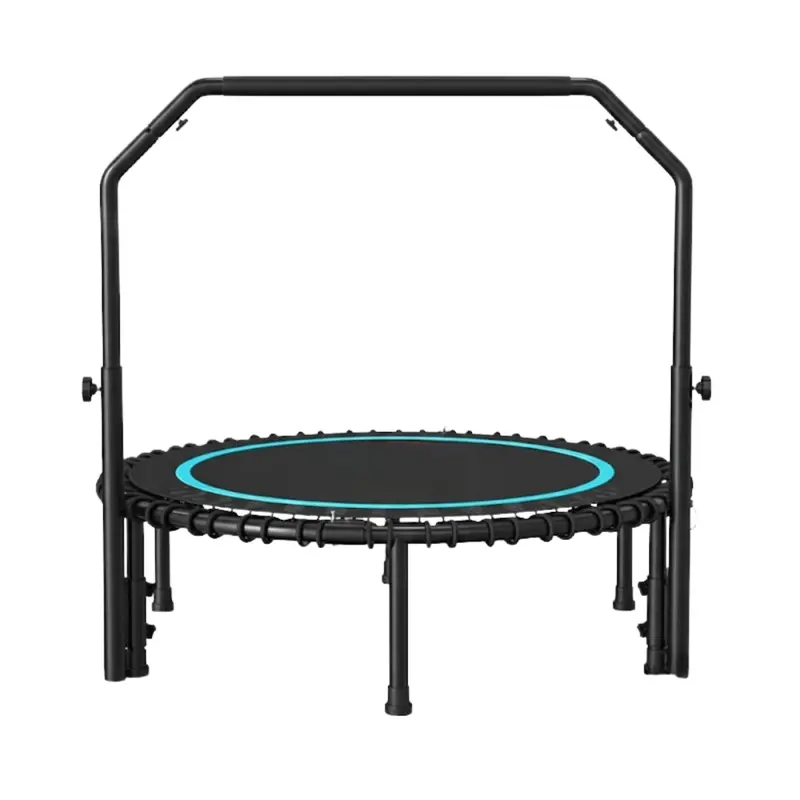 40-Inch Mini Rebounder Trampoline with Height-Adjustable Handlebar & Bungee System