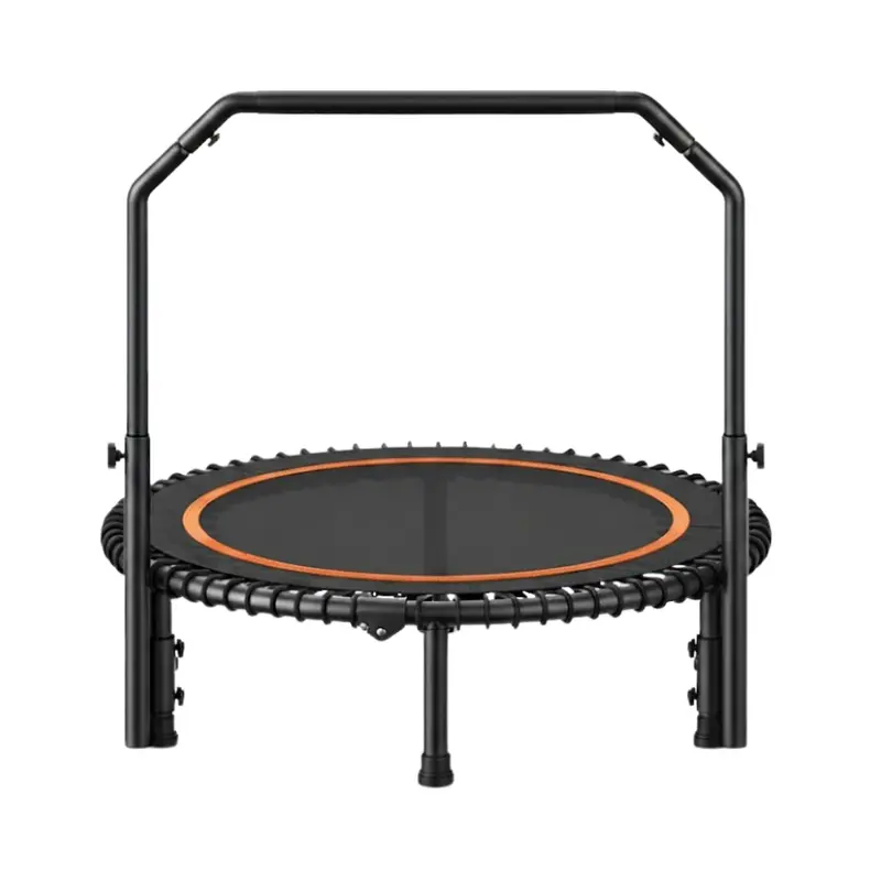 40-Inch Mini Rebounder Trampoline with Height-Adjustable Handlebar & Bungee System