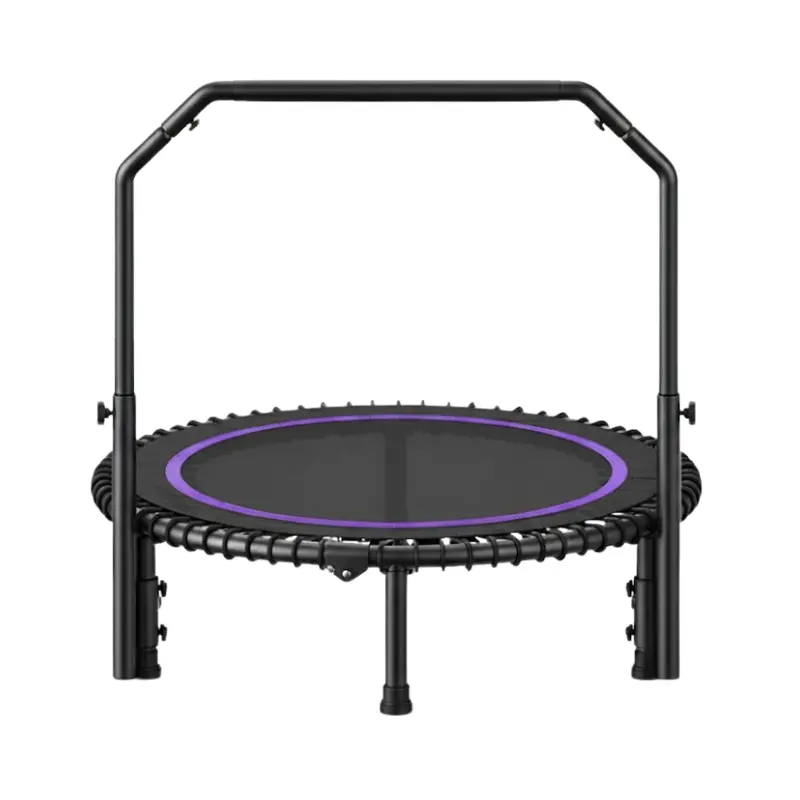 40-Inch Mini Rebounder Trampoline with Height-Adjustable Handlebar & Bungee System