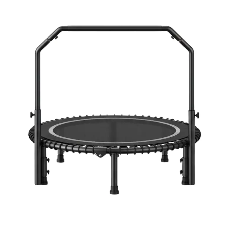 40-Inch Mini Rebounder Trampoline with Height-Adjustable Handlebar & Bungee System