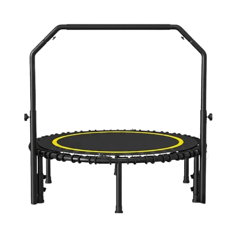 40-Inch Mini Rebounder Trampoline with Height-Adjustable Handlebar & Bungee System