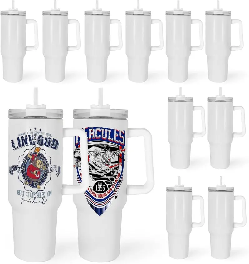 40-Ounce Sublimation Tumbler – Double-Walled Glass for Custom Printing
