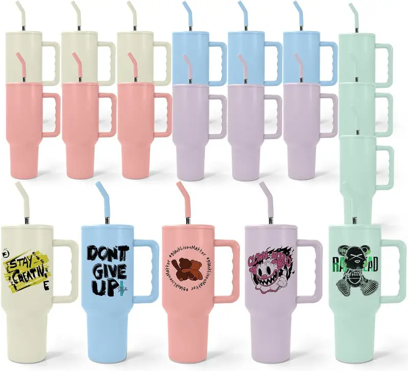 40-Ounce Sublimation Tumbler – Double-Walled Glass for Custom Printing