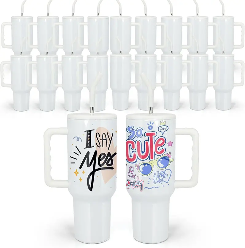 40-Ounce Sublimation Tumbler – Double-Walled Glass for Custom Printing