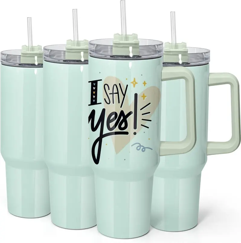 40-Ounce Sublimation Tumbler – Double-Walled Glass for Custom Printing