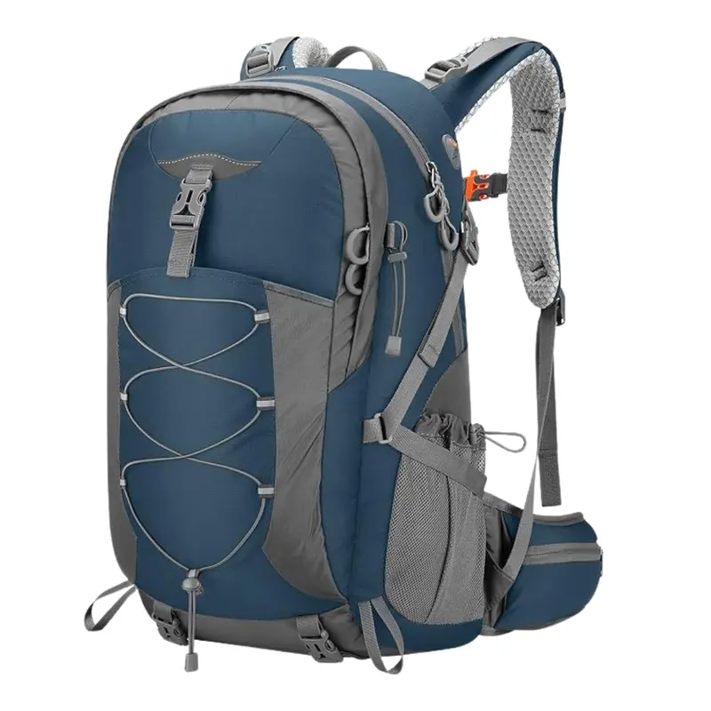 40L Weather-Resistant Hiking Backpack with Rain Cover & Multi-Compartment Design