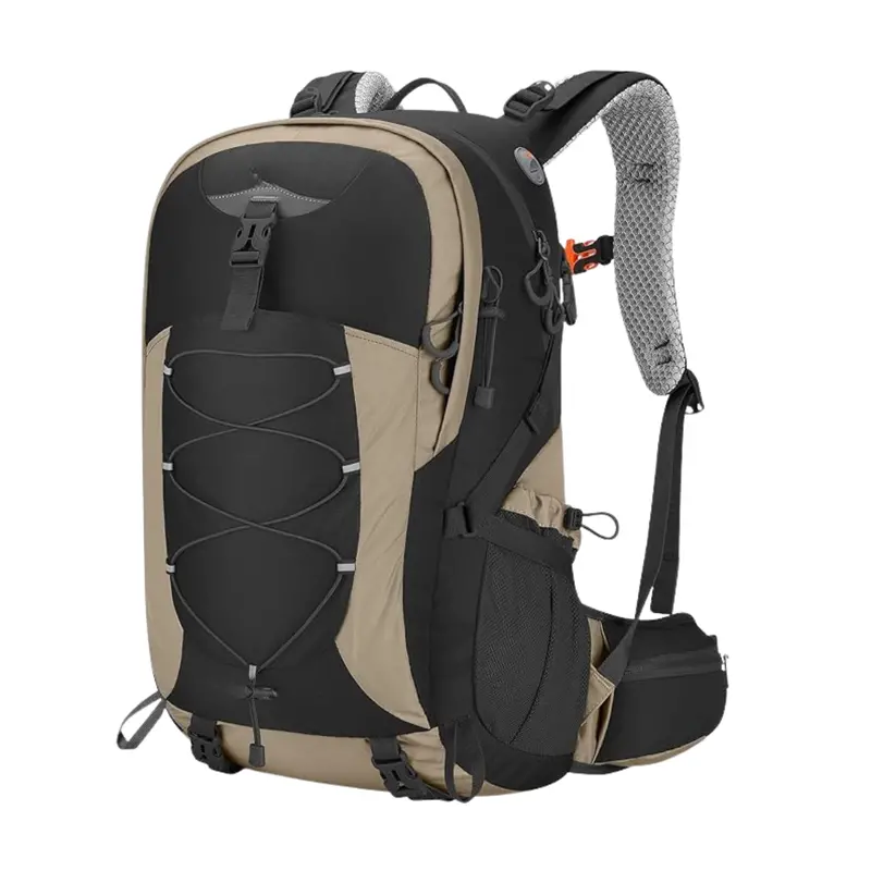 40L Weather-Resistant Hiking Backpack with Rain Cover & Multi-Compartment Design