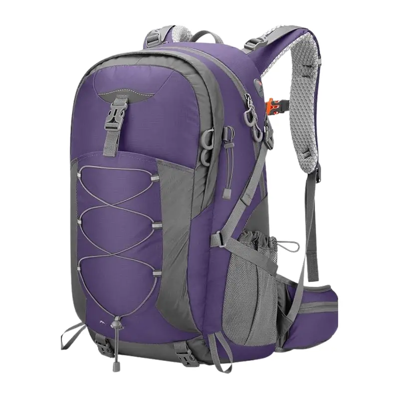 40L Weather-Resistant Hiking Backpack with Rain Cover & Multi-Compartment Design