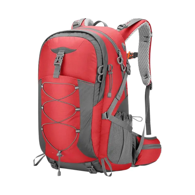 40L Weather-Resistant Hiking Backpack with Rain Cover & Multi-Compartment Design
