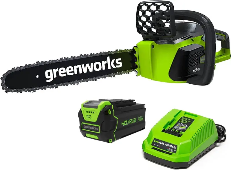 40V Brushless Cordless Chainsaw – 16" Bar, High-Torque Cutting for Yard & Farm Use