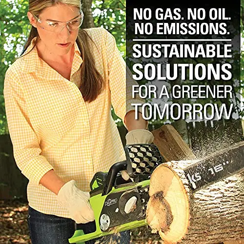 40V Brushless Cordless Chainsaw – 16" Bar, High-Torque Cutting for Yard & Farm Use