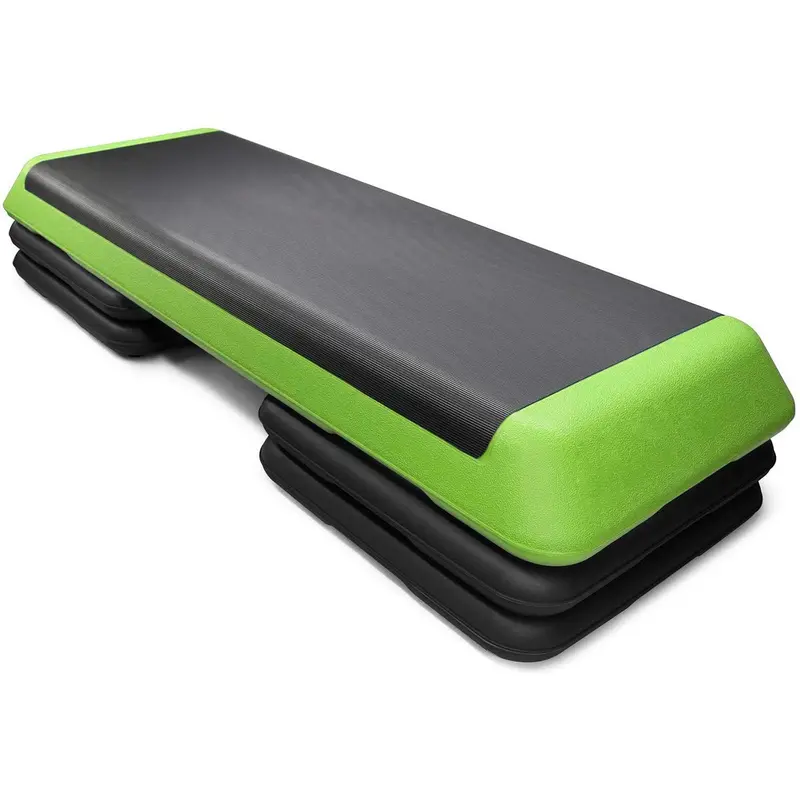 43-Inch Adjustable Aerobic Step Platform with Non-Slip Surface (4″/6″/8″ Heights)