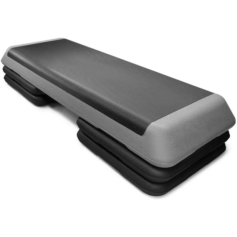 43-Inch Adjustable Aerobic Step Platform with Non-Slip Surface (4″/6″/8″ Heights)