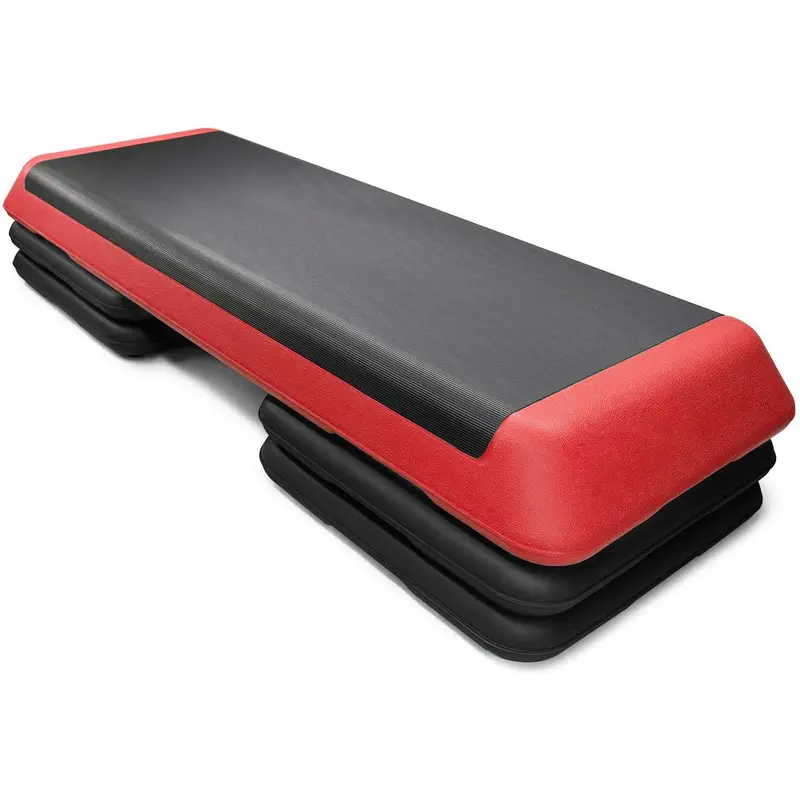 43-Inch Adjustable Aerobic Step Platform with Non-Slip Surface (4″/6″/8″ Heights)