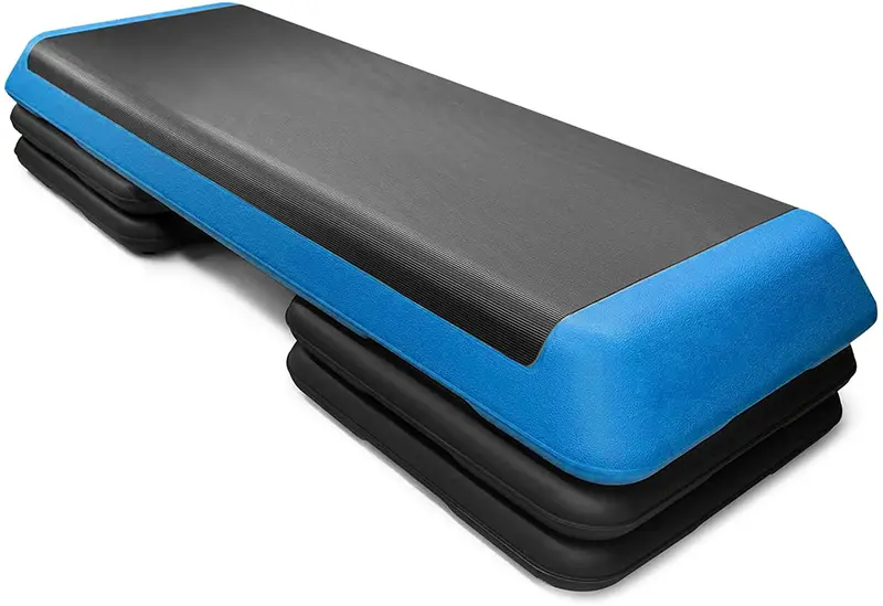 43-Inch Adjustable Aerobic Step Platform with Non-Slip Surface (4″/6″/8″ Heights)