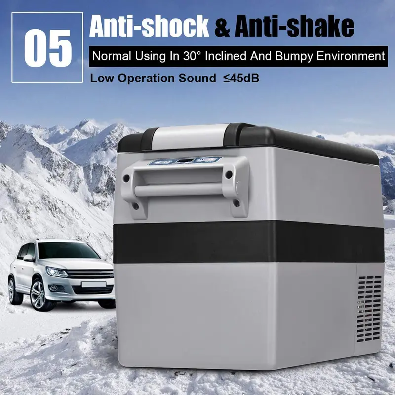 44-Quart Dual-Zone Portable Fridge/Freezer for Cars, RVs, and Campers