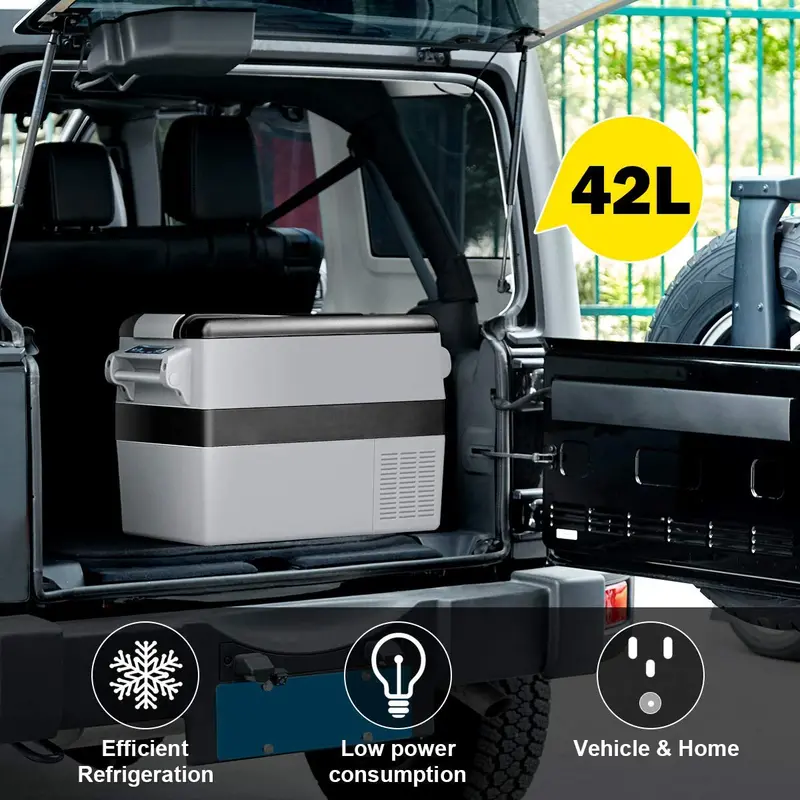 44-Quart Dual-Zone Portable Fridge/Freezer for Cars, RVs, and Campers