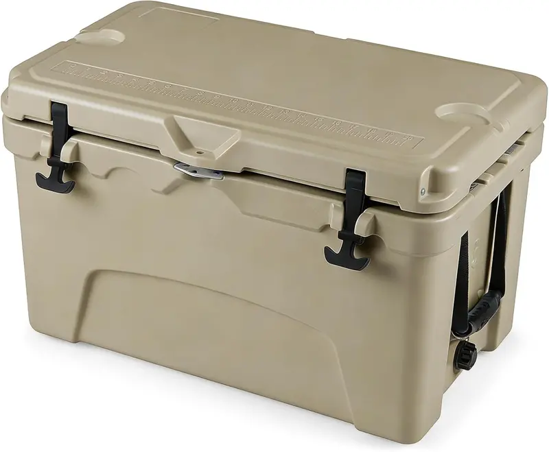 45-Quart Hard-Sided Cooler – Travel-Friendly Handles, Integrated Cup Holders