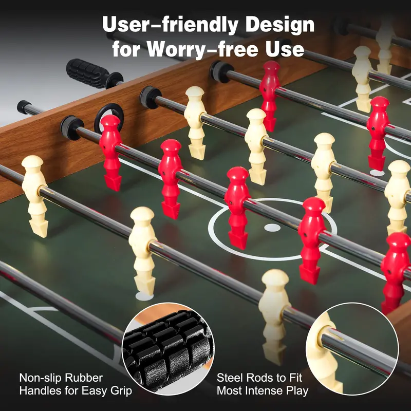 48-Inch Multi-Game Table – 3-in-1 Combo Set Featuring Full-Size Foosball, Ping Pong, and Pool