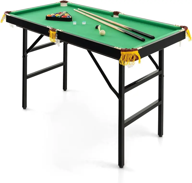 48-Inch Portable Folding Billiards Table – Compact Pool Game Setup
