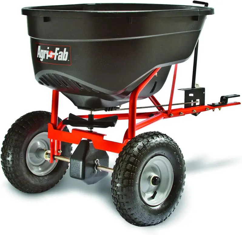 48-Inch Tow Plug Aerator – Heavy-Duty Lawn and Turf Aeration Tool in Orange and Black