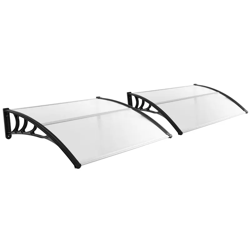 48" x 40" Weatherproof Door and Window Awning for Sun, Rain, and UV Protection
