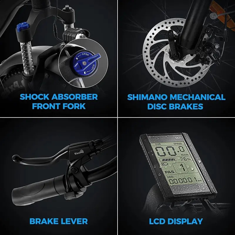 48V/15Ah Electric Mountain Bike – Long-Range Outdoor E-Bike with Lithium Battery