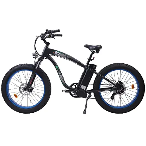 48V 750W Fat-Tire Electric Bike – 26" All-Terrain E-Bike with Suspension Fork & Removable Battery