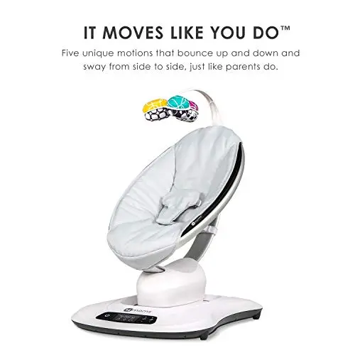 4moms mamaRoo 4 Baby Swing – Bluetooth-Enabled Multi-Motion Rocker with 5 Soothing Movement Patterns 2